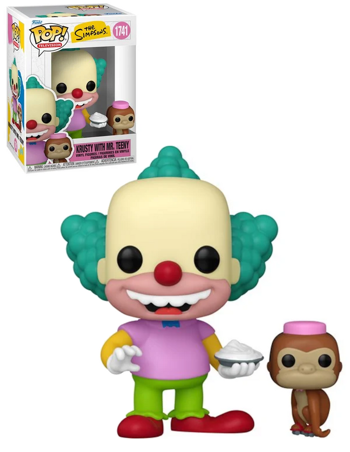 The Simpsons Krusty with Mr. Teeny Funko Pop Vinyl Figure and Pop! Buddy #1741