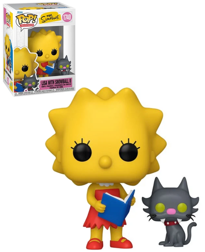 The Simpsons Lisa with Snowball II Funko Pop Vinyl Figure and Pop! Buddy #1740