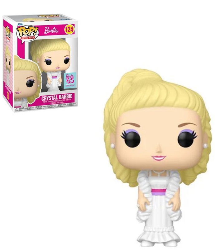 Barbie 65th Anniversary Crystal Barbie Funko Pop Vinyl Figure #124