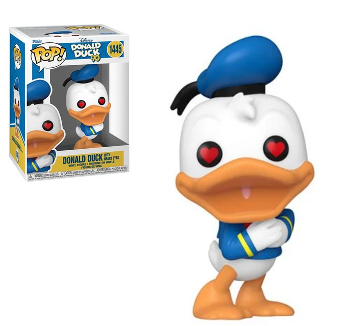 Donald Duck 90th Anniversary Donald Duck with Heart Eyes Funko Pop Vinyl Figure #1445