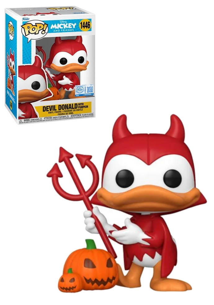 Mickey and Friends Devil Donald with Pumpkin Funko Pop Vinyl Figure #1446 - Specialty
