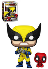 Load image into Gallery viewer, Deadpool &amp; Wolverine with Babypool Funko Pop Vinyl Figure #1403 and Buddy
