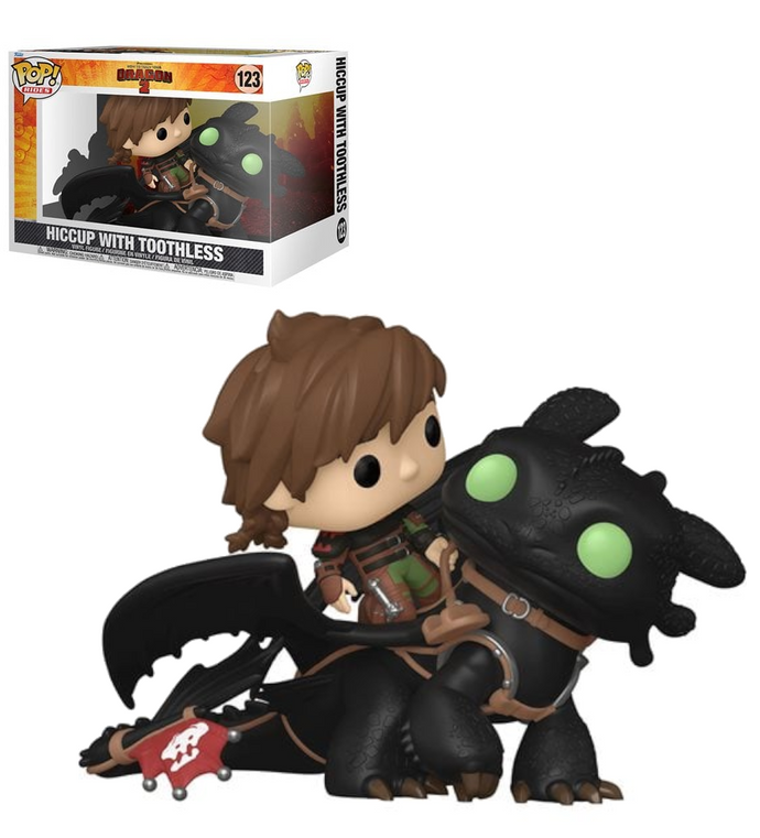 How to Train Your Dragon 2 Hiccup with Toothless Deluxe Funko Pop Vinyl Figure Ride #123