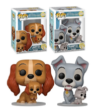 Load image into Gallery viewer, Lady and the Tramp 70th Anniversary Funko Pop Vinyl Figures
