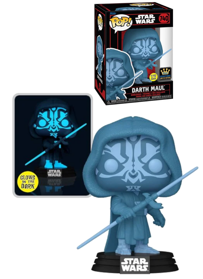 Star Wars Hologram Darth Maul Glow-in-the-Dark Funko Pop Vinyl Figure #740 - Specialty