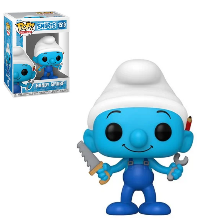 The Smurfs Classic Handy Smurf Funko Pop Vinyl Figure #1519