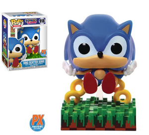 Sonic the Hedgehog Ring Scatter Sonic Funko Pop Vinyl Figure #918 - Previews Exclusive