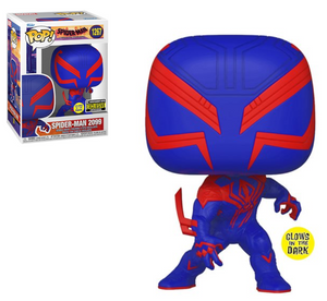 Spider-Man: Across the Spider-Verse Spider-Man 2099 Glow-in-the-Dark Pop! Vinyl Figure - EE