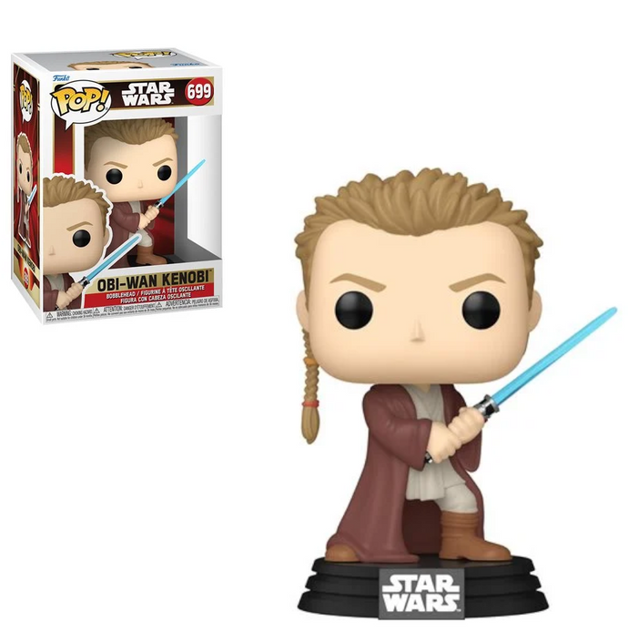 Star Wars: Episode I - The Phantom Menace Obi-Wan with Light Saber (Padawan) Funko Pop Vinyl Figure #699