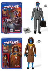They Live Male & Female Ghoul 3 3/4-Inch ReAction Figures: