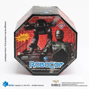 RoboCop ED-209 VS RoboCop Battle Damage 1:18 Scale Action Figure 2-Pack - San Diego Comic-Con 2022 - PX