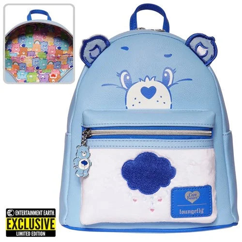Care Bears Grumpy Bear Flocked Mini-Backpack - EE