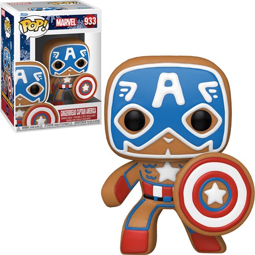 Marvel Holiday Gingerbread Captain America Pop! Vinyl Figure