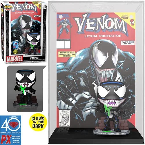 Marvel Venom Glow-in-the-Dark Pop! Lethal Protector Comic Cover Vinyl Figure - Px