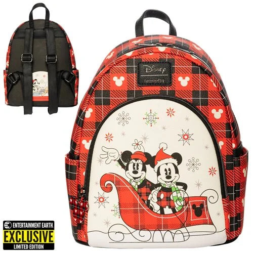 Disney Holiday Mickey Mouse and Minnie Mouse Mini-Backpack - EE