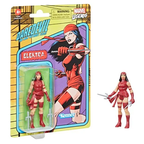 Marvel Legends Retro Collection Elektra 3 3/4-Inch Action Figure