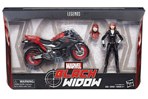 Marvel Legends Series 6-inch Black Widow with Motorcycle: